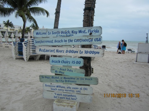 Southernmost beach (in name only)